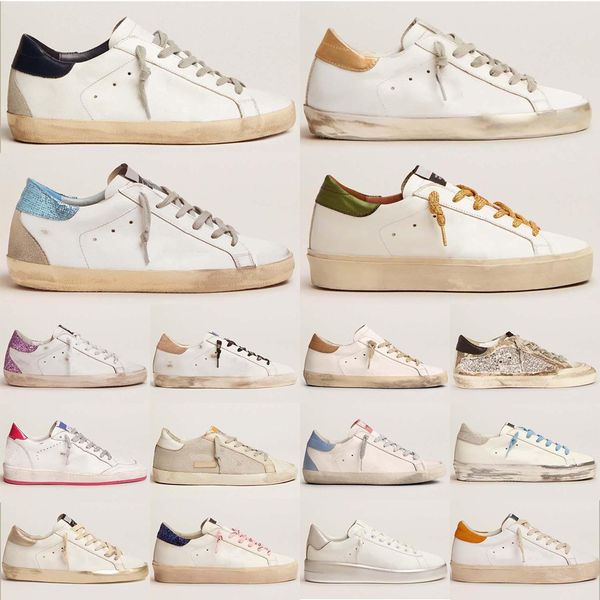 

designer italy brand women casual shoes superstar sneakers sequin classic white do-old dirty super star man luxury shoes golden