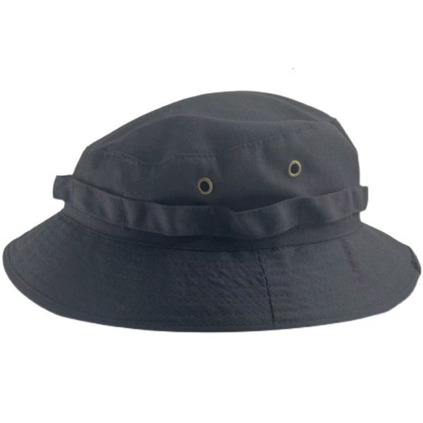 

wide brim hats bucket black cap hunting fishing bk outdoor men women camouflage windproof short eaves hat 230106, Blue;gray