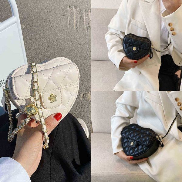 

nxy evening bags 2022 summer fashion mini love shape pu leather crossbody sling lady chain shoulder female handbags korean style clutch 2206