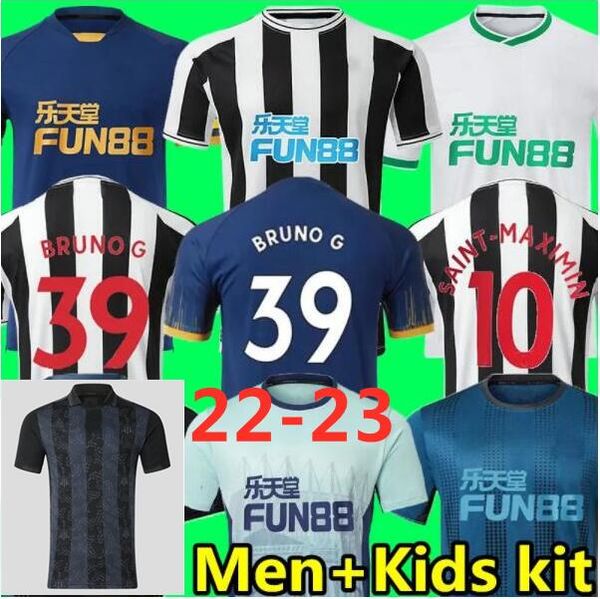 

22 23 newcastl e soccer jerseys 130th anniversary nufc isak botman bruno g joelinton trippier 2022 2023 united maximin wilson targett footba, Black;yellow
