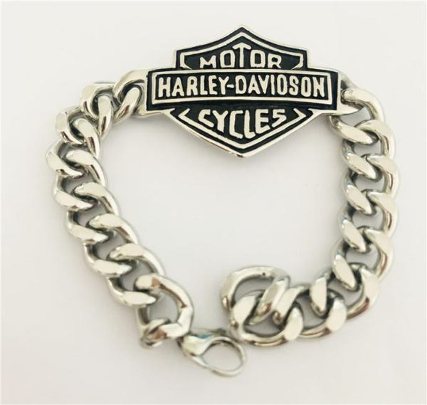 

stainless steel gold silver color shield bracelet biker style motorcycles man bracelet 23cm4565597, Golden;silver