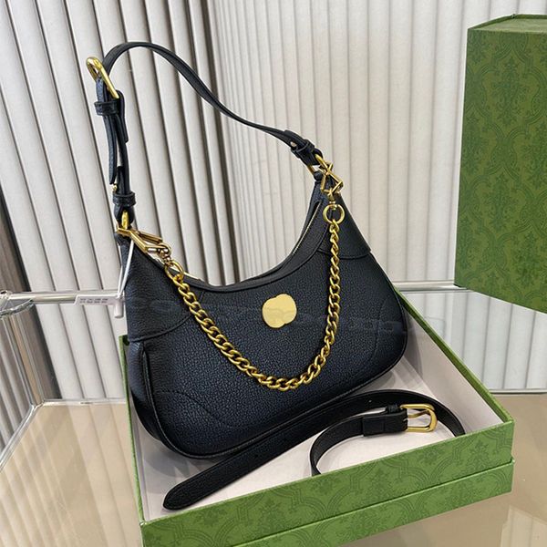 

luxury two g new crescent shoulder bags fashion designer leather material chain bag aphrodite handbag tote bag women magnetic buckle cross b