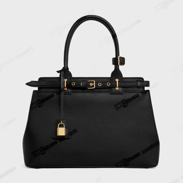 

conti bag in natural leatherclassic designer doublure veau hand carry tote bag buckle closure large capacity handbags for women bottom studs