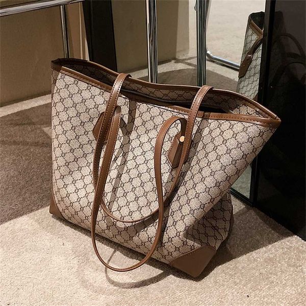 

leisure commuting women's 2023 autumn and winter new ocean style shoulder popular high-capacity tote bag 55% off clearance sale
