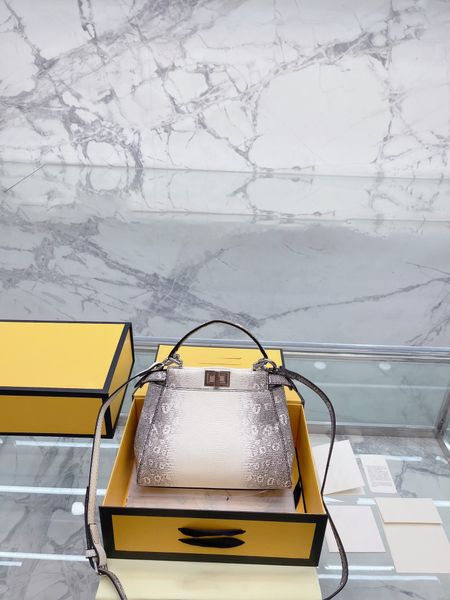 

5a quality designer shoulder bag luxury handbag brand women bag snakeskin print crossbody bags tote metal buckle purse classic design