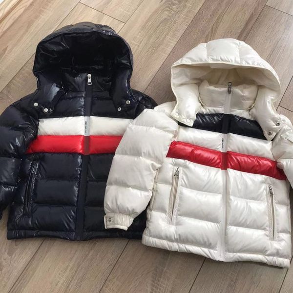 

autumn winter kids down jackets for girls children warm down coats boys 2-16 years toddler parkas outerwear clothes, Black