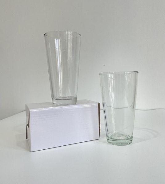 

16oz sublimation glass pint cup blank clear wine glasses beer mug5549518