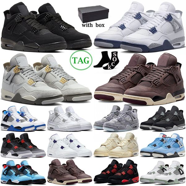 

with box basketball shoes midnight navy military black cat red thunder university blue mens trainers womens outdoor sports sneakers r