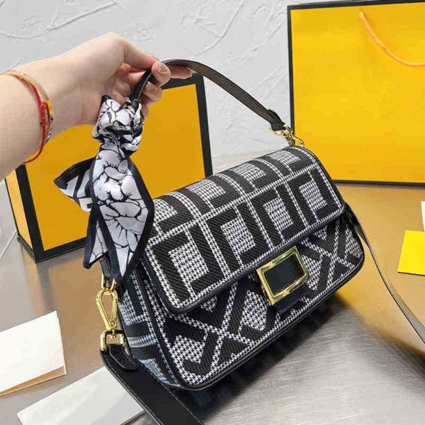 

new shoulder bags designer crossbody bag women designer handbag classic f letter pattern womens tote bag fashion cross body with silk scarf