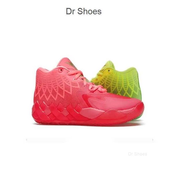 

mb1 rick and morty kids basketball shoes for sale lamelo ball queen city purple black red grey men sport shoe trainner sneakers us7-us12 la8