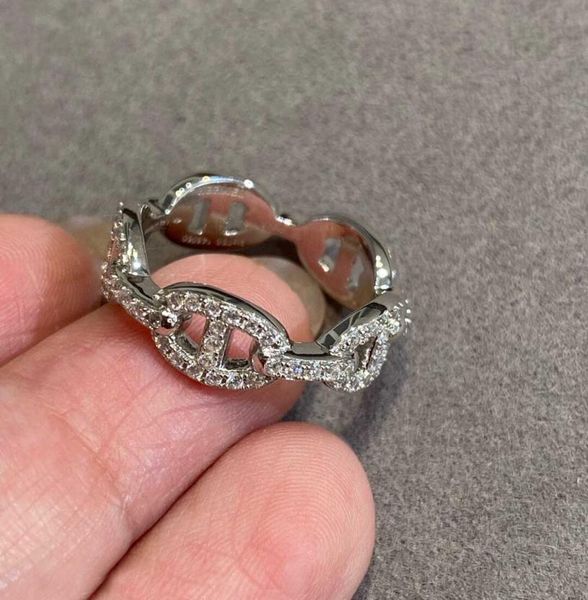 

luxurious quality punk ring with diamond and hollow design for women and girl friend wedding jewelry gift ps64535006675, Golden;silver