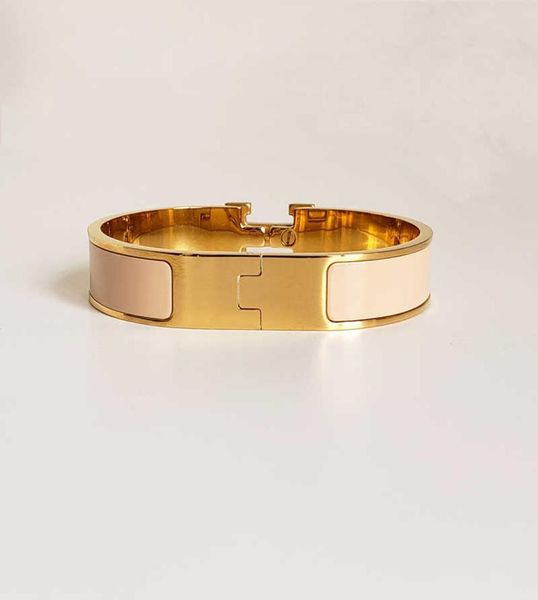 

designer design bangle stainless steel gold buckle bracelet fashion jewelry men and women bracelets7619364, Black