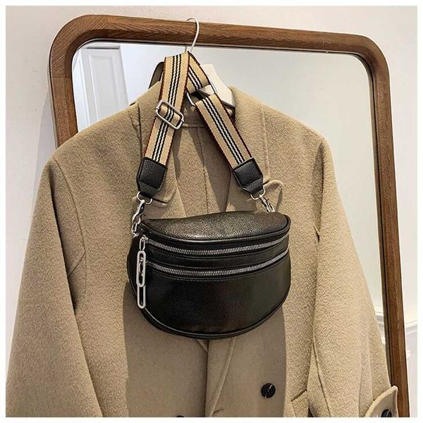 

wide belt waist new style simple one shoulder women's crossbody versatile chest bag multi compartment mobile phone 75% off online sales