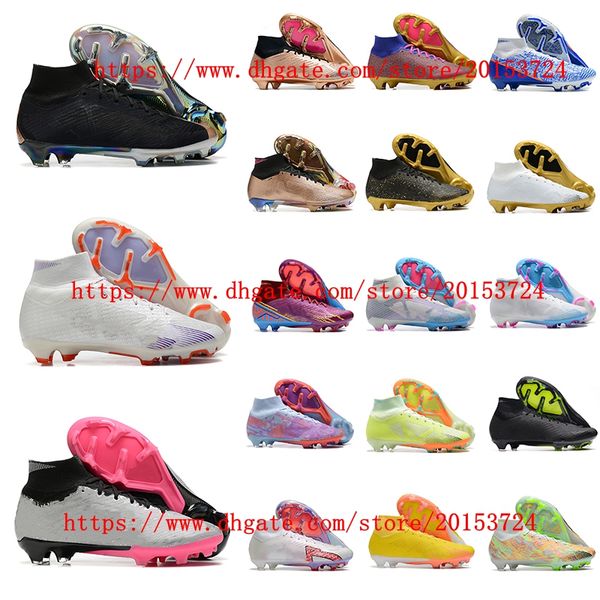 

mens soccer shoes fg cleats football boots outdoor shoes scarpe da calcio breathable sneakers, White;red