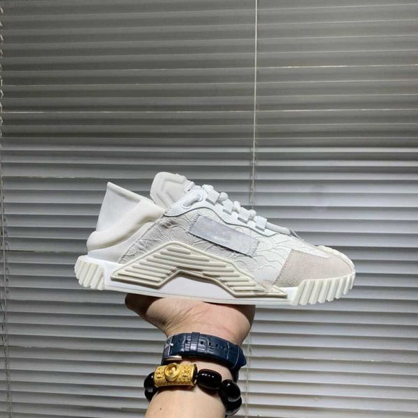 

2023 luxury designer shoes women men casual fashion lace up 19fw capsule series color matching platform sneakers size35-46 with box, Black