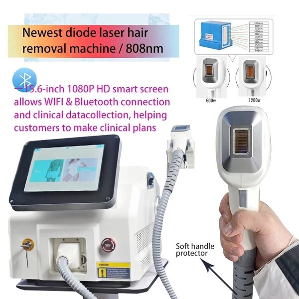

laser depilacion diodo painless permanent hair removal machine 3 wavelength 755nm 808nm 1064nm machine, Black