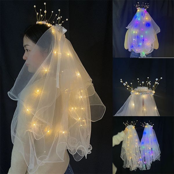 

gift ribbon gauze with light multicolored warm lamp with clip battery 70cm long 3rd gear adjustment party decoration bilayer, Slivery;white
