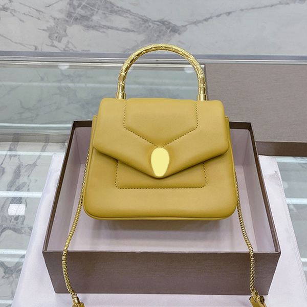 

snakehead crossbody bag flap handbags purse genuine leather chain shoulder bags gold hardware inside fashion letters multiple colors woc wal