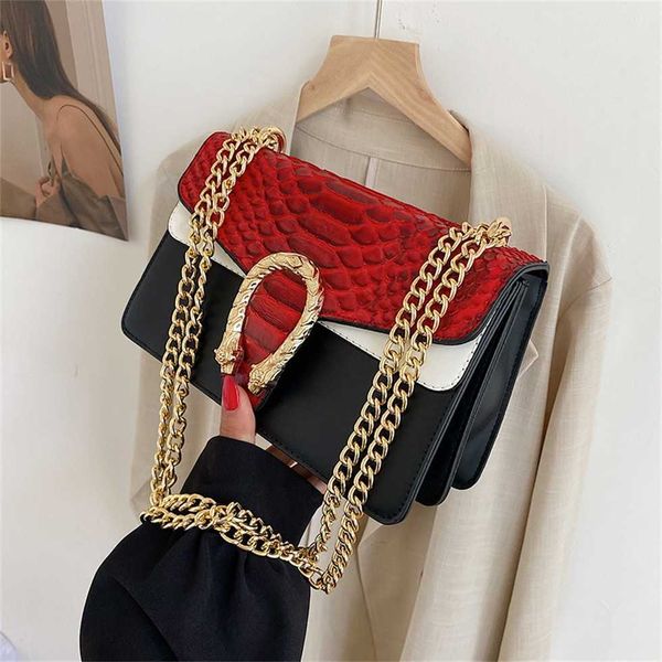 

women's chain 2023 autumn new multicolor messenger bag fashion horizontal one shoulder small square bag pattern 55% off clearance sale