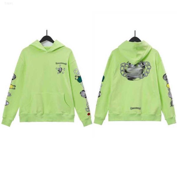 

fashion men's luxury sweatshirts designer classic hoodies ch zipper hooded sweater casual men women cross pullover sanskrit hoodie coa, Black