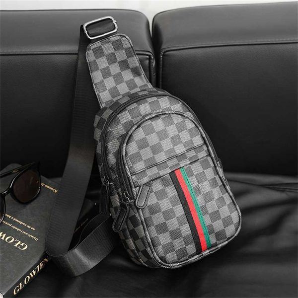

new youth fashion trend lattice chest small single shoulder back bag 75% off online sales