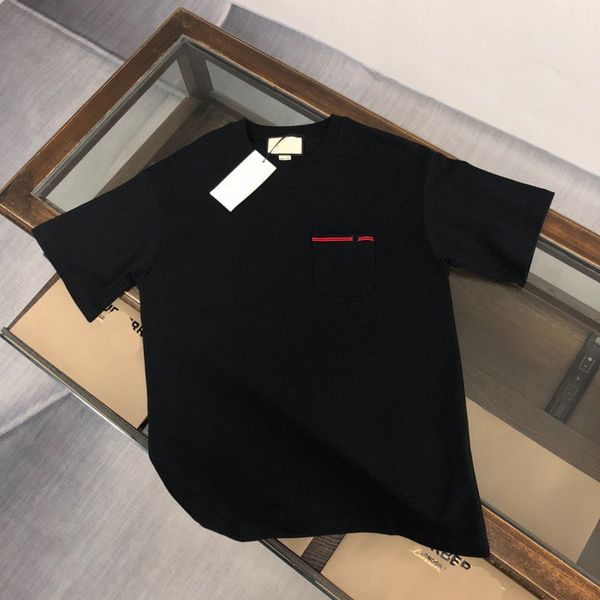 

men's plus tees polos round neck embroidered and printed polar style summer wear with street pure cotton 233wd, Black;brown