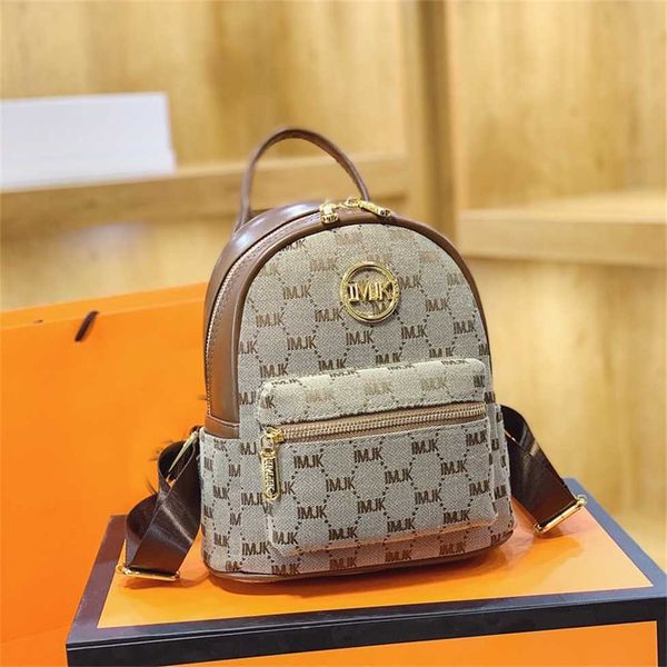 

women 2023 new style texture fashion backpack large capacity soft leather travel temperament women's book bag 55% off clearance sale