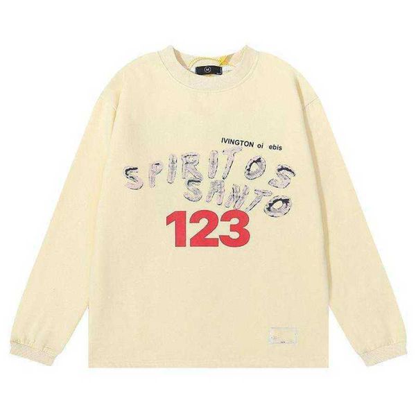 

fashion brand designer hoodies 3r autumn and winter letter printing loose casual men's and women's plush pullover sweater, Black