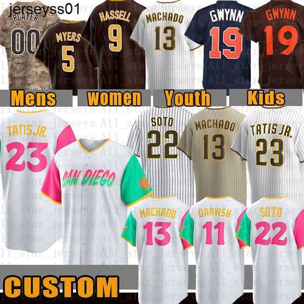 

22 juan soto san fernando tatis jr. diego baseball jersey manny machado yu darvish tony gwynn wil myers jake cronenworth eric hosmer trevor, Blue;black