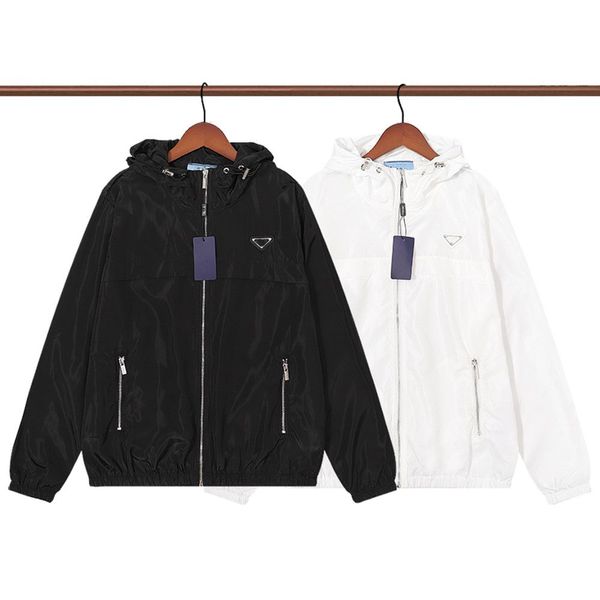 

mens jacket windbreaker thin jacket coats with letters inverted triangle men women waterproof coat spring autumn clothes jackets outerwear m, Black;brown