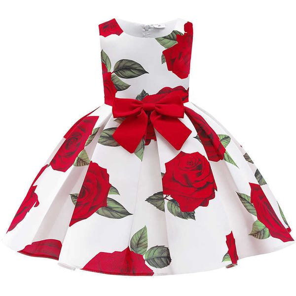 

girl's dresses summer baby girls flower dress for girls brithday wedding party dresses kids princess christmas dress children girls clo, Red;yellow