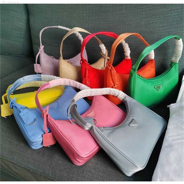 

2023 re-edition 2000 underarm bag nylon leather shoulder bags women's crossbody handbag