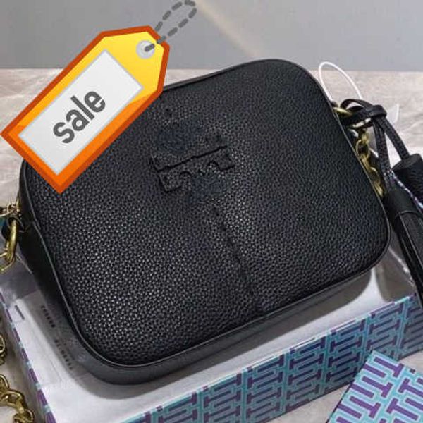 

brand designer shoulder bags crossbody bag tote women's 2023 new texture leather shoulder strap double zipper camera bag gift box facto