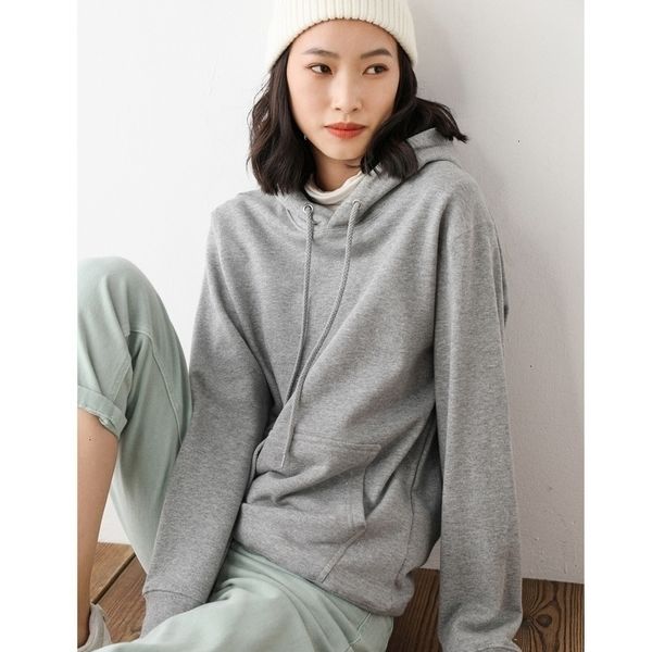 

women's hoodies sweatshirts autumn spring pure cotton sweater pullover long sleeve fashion kawaii lover ladies 230106, Black