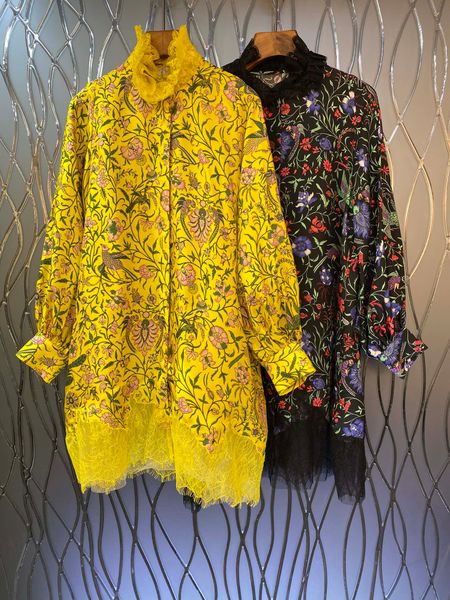 

temperament new style stand collar small flower senior fashion dress, Black;gray