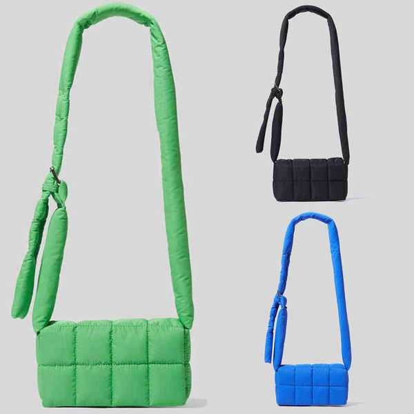 

shoulder bag small canvas handbag women's lapel square lattice strap maolida 2022 220224