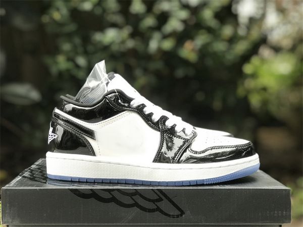 

basketball shoes concord low 1 1s dv1309-100 white black sports sneakers