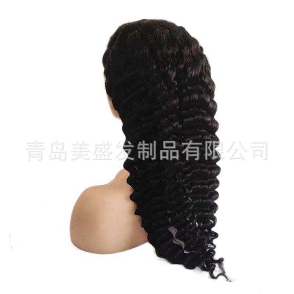 

hair synthetic wig caps human silk full hand woven head cover natural color wavy medium long curly 1201, Black;brown
