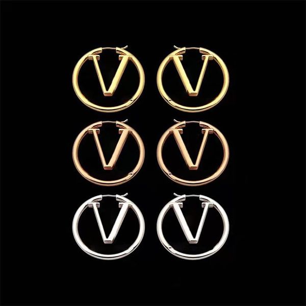 

high end designer women's earrings europe and the united states new earrings charm 18k gold girls festival jewelry gift 316l stainless, Golden;silver