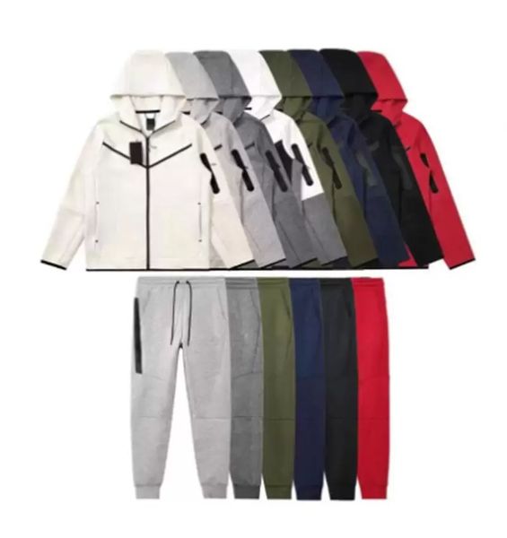 

techfleece men sportwear tech fleece mens pants sweatpant designer hoodies sports pants jogger trousers tracksuits bottoms tech fleece man, Black