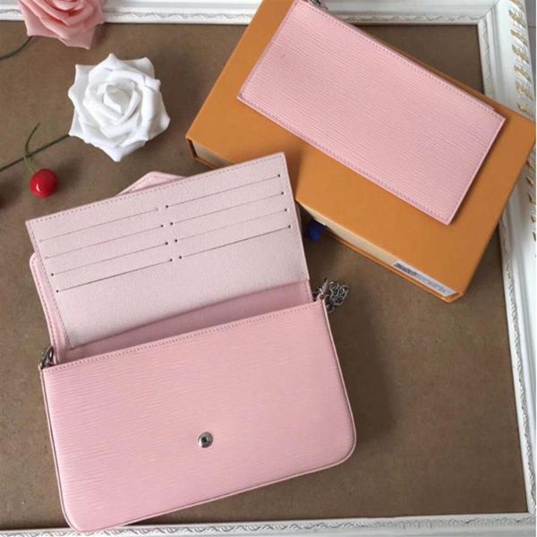 

fashion three piece set chain lady shoulder bags women handbags presbyopic package messenger bag card holder cross body purses eve212d