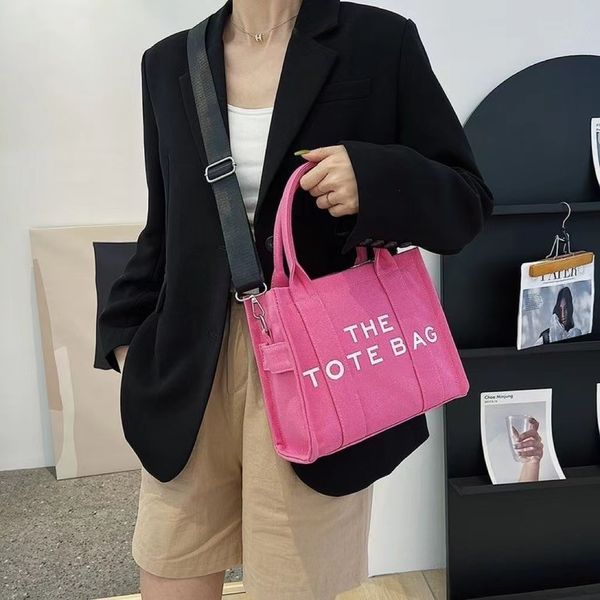 

9color the tote bag women's designer crossbody shoulder bags letter printing handbag canvas 2022 ins