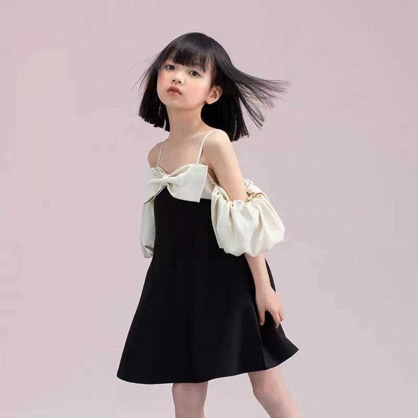 

girl's dresses young girls new design dresses two ways to wear clothes 2022 fashion elegant bow patchwork high grade teen girls dress 5, Red;yellow