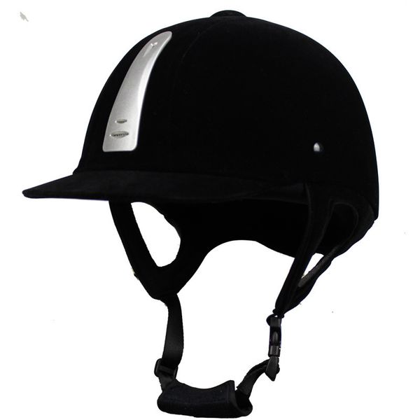 

protective gear equestrian helmet classic velvet horse riding equipment cycling protection cap 54 62cm adjustable 230107