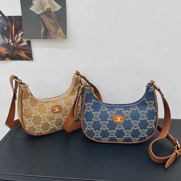 

factory handbag online clearance wholesale triumph shoulder bag french armpit old flower denim s trendy