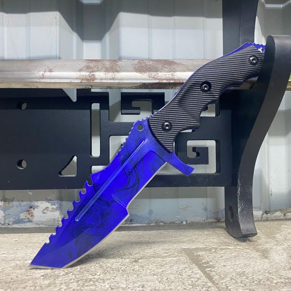 

real counter strike sapphire csgo huntsman knife hunting camping knifes survival tactical knifess outdoor knives fixed blade fishing knife h