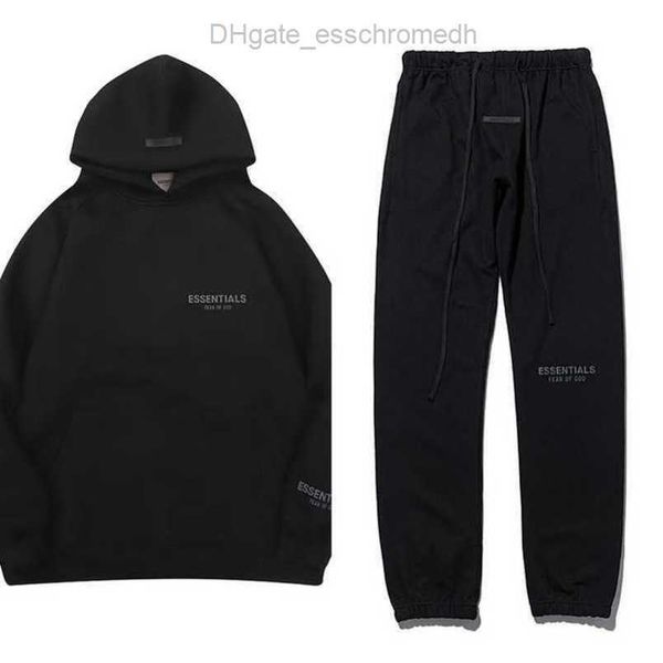 

men's essentials tracksuits luxury sweatshirts hoodies fashion letter men women sportswear pant suit hooded sweater casual pullover co, Gray