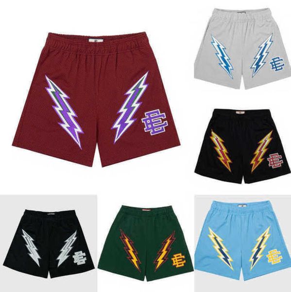 

fashion men's luxury ee shorts eric emanuel basic short new york city skyline men women jog pants casual fitness loose summer sports pa, White;black