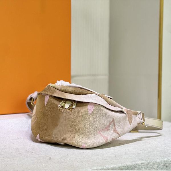 

genuine leather summer stardust different colors glimmering embossing designer bags waist bags belt men fanny pack classic chest package cro