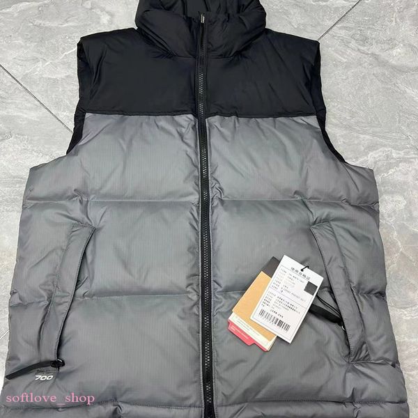 

2023 mens vest waist coat coat designs women winter down vests bodywarmer waistcoats womens jacket puffer outdoor warm sleeveless feather pa, Blue;gray